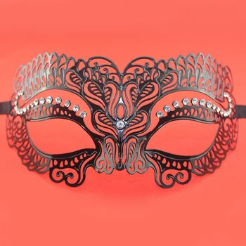 

Beautiful Laser Cut Venetian Masquerade Metal Mask Lady Party Costume Mask Festive Supplies 5pcs/lot SD293