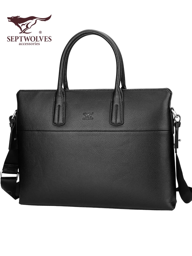 

Seven Wolves The New Men's Bag High Quality High Capacity Briefcase Business Handbags