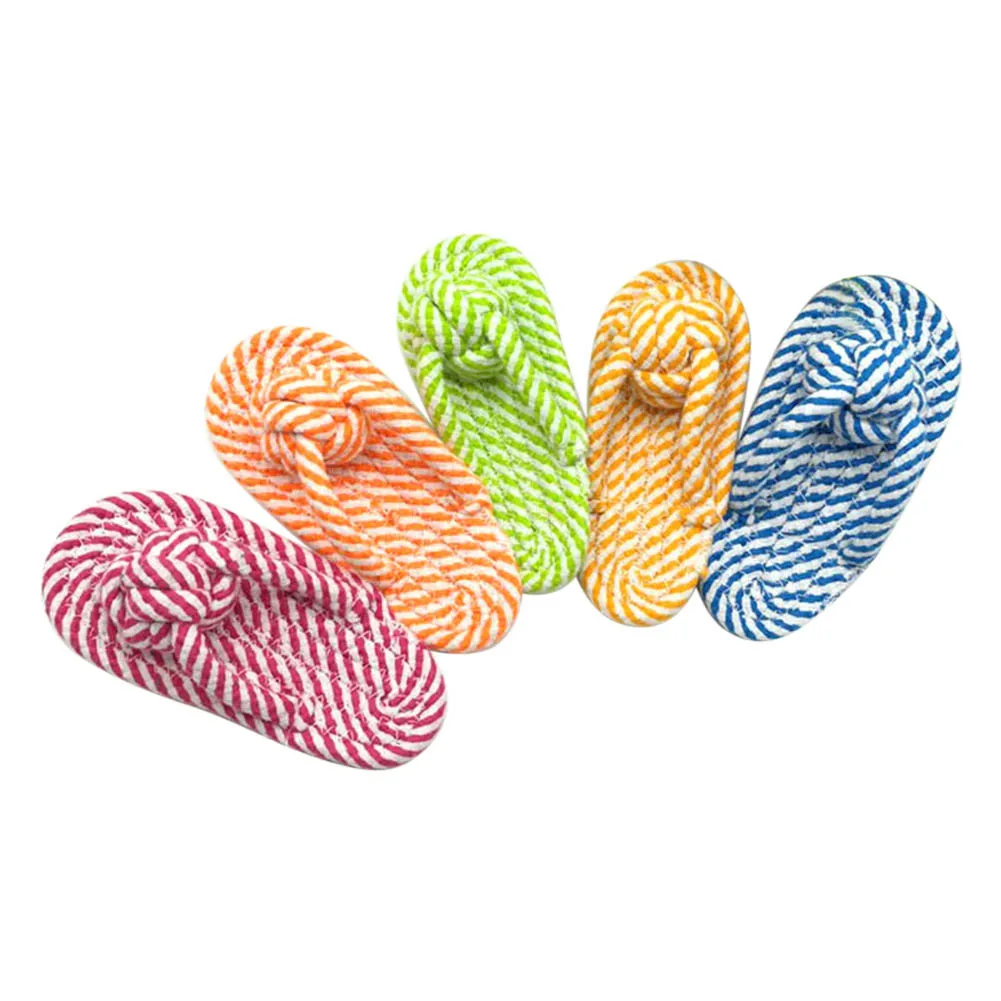 6er Set Hundespielzeug Seile - Natürliche Baumwollseile Mit Knoten Zum Kauen & Zerrspiel