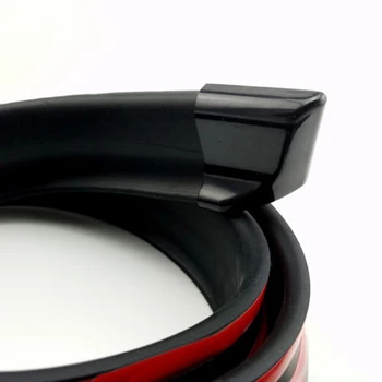 

1Pcs 4.9FT Universal PU Car Front Rear Roof Trunk Spoiler Wing Lip Trim Stickers