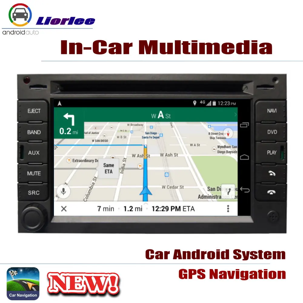 Discount Car Android Player DVD GPS Navigation System HD Screen Radio Stereo Integrated Multimedia For Honda FIT 2001~2008 2