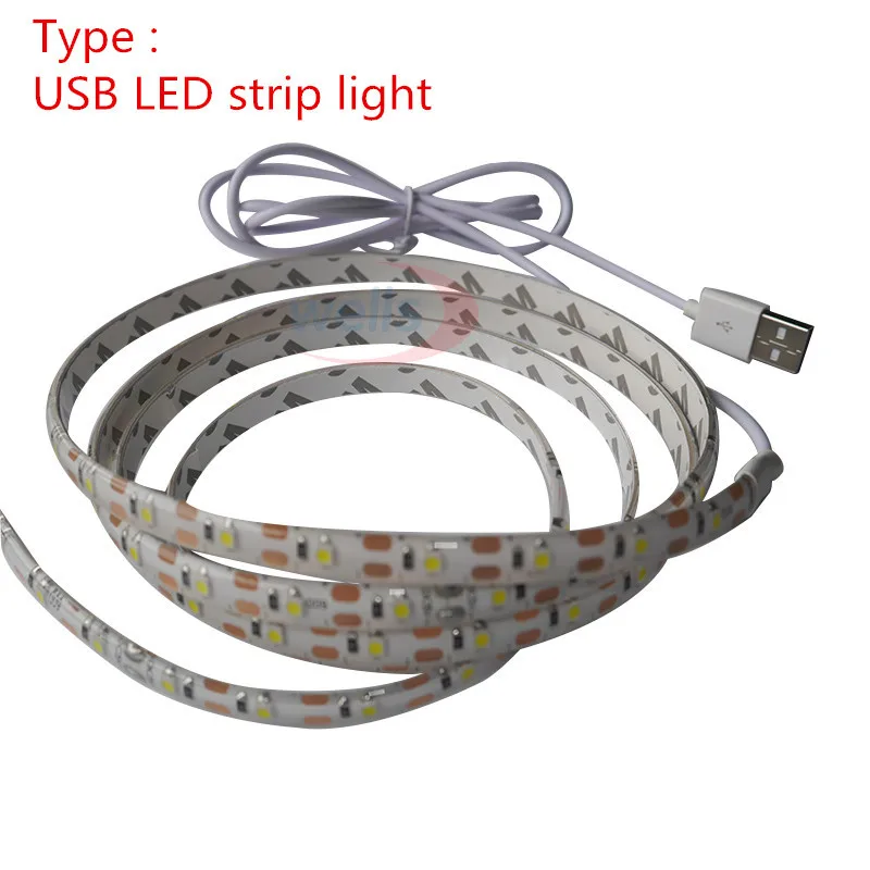 5V 5050 3528 SMD 50CM1M 2 м USB светодиодный светильник IP65 теплый белый/RGB/красный/зеленый/синий гибкий USB светильник ing полосы