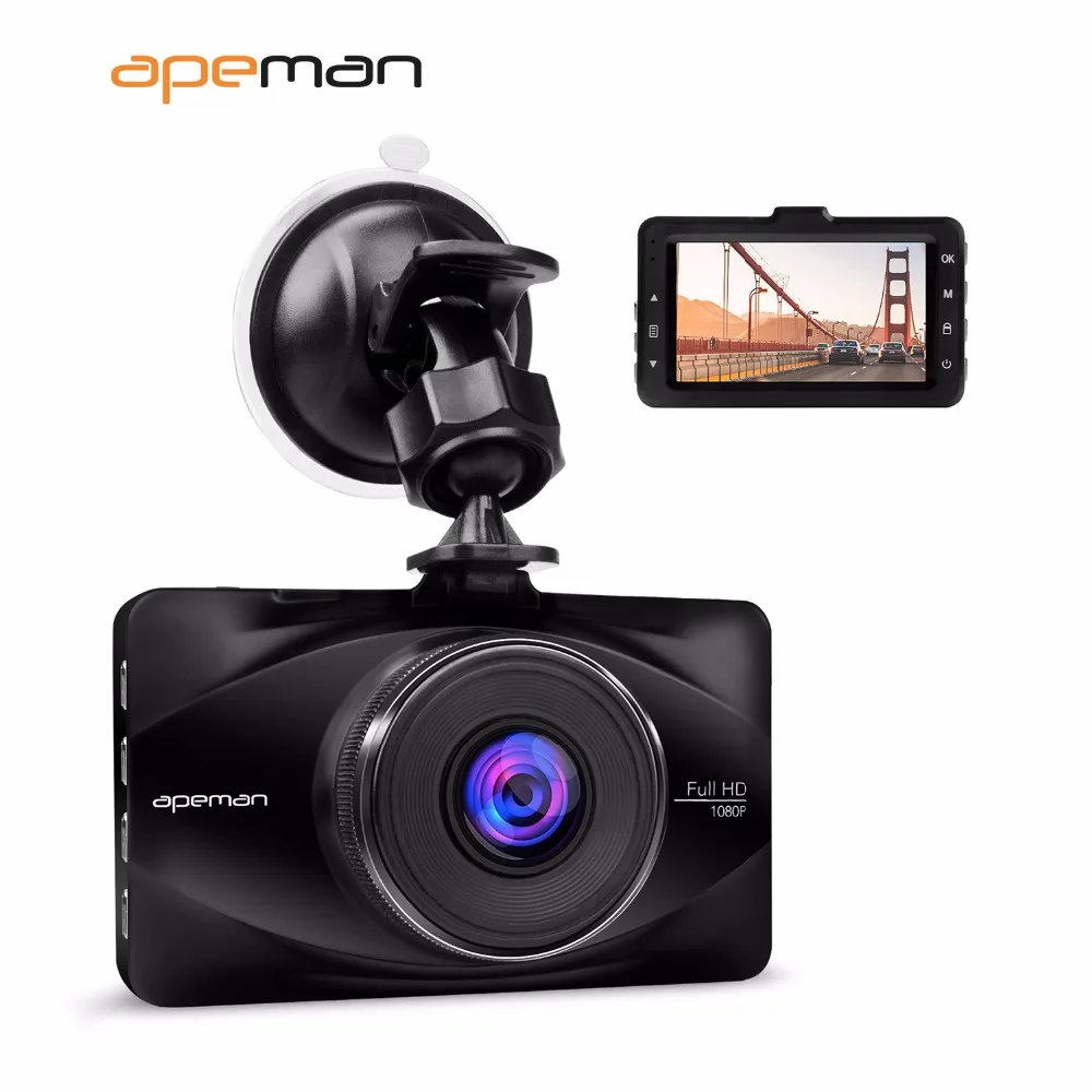Apeman 3 дюймов ЖК-дисплей Full HD 1080 регистраторы DVR C570 Новатэк NTK96650 езды на машине