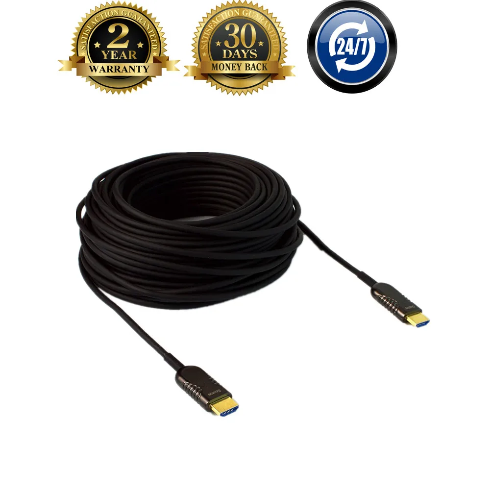 Оптоволоконный кабель 4K 60 Гц HDMI 2 0 с ARC HDR 3D HDCP 200 м волоконно оптический конвертер