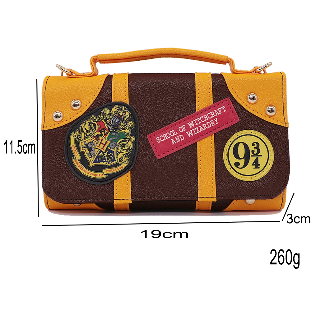 Harri Potter Сумочка Кошелек Хогвартс Школа колдовства через плечо коричневая сумка