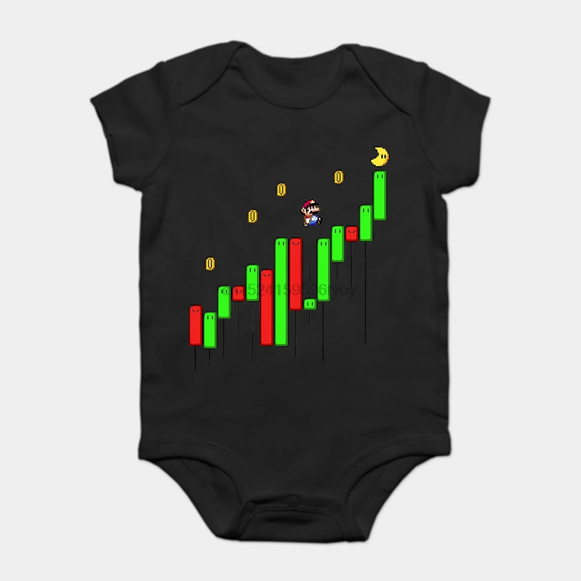 

Baby Onesie Baby Bodysuits kid t shirt Printed Cotton Super Crypto World Short-Sleeve