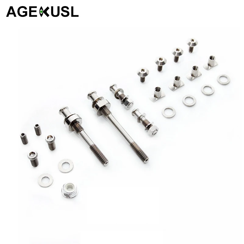 AGEKUSL Titanium Ti Bolts Screws Full Set Brake Seatpost Bolts For Brompton Bike