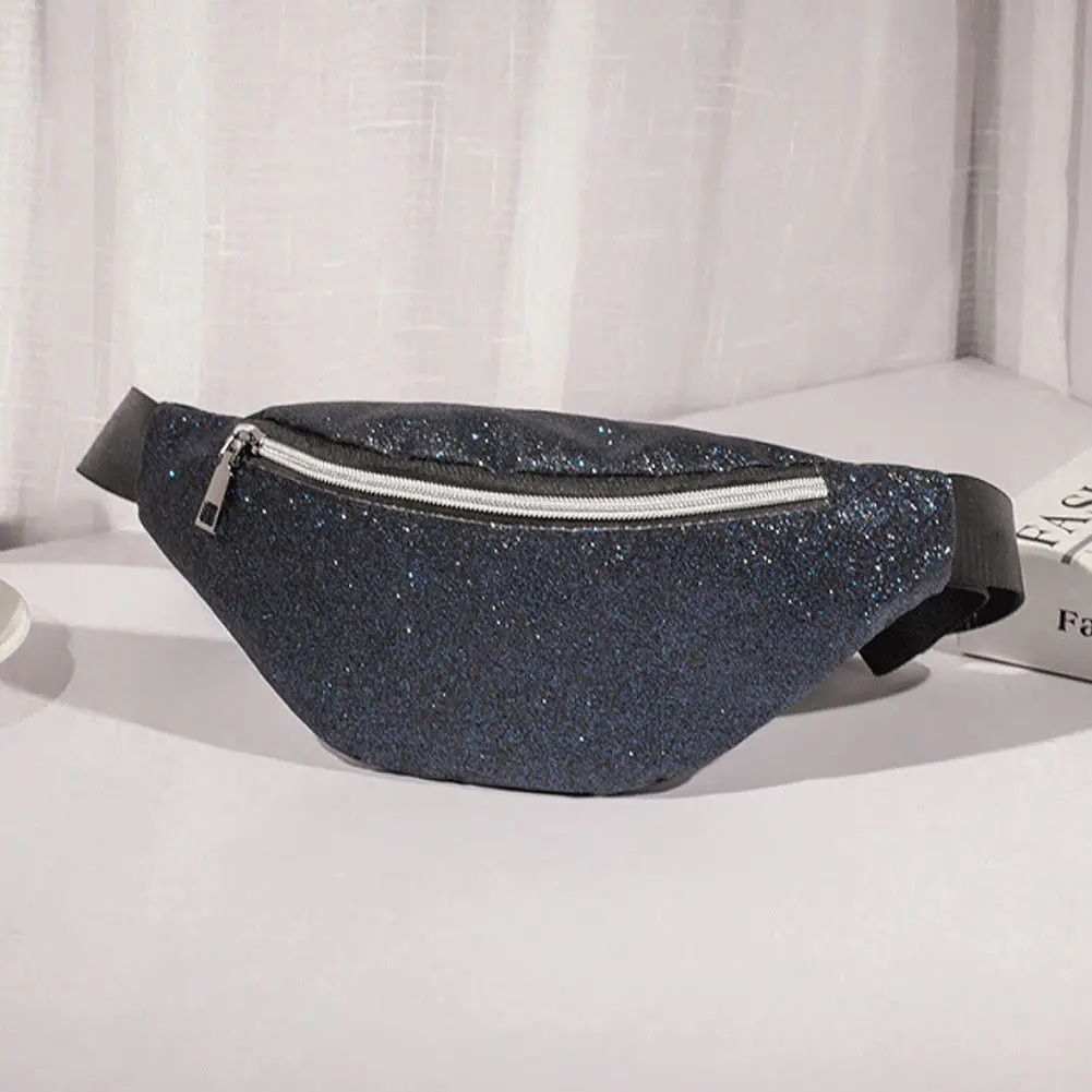 Лето, стиль, модная Женская поясная сумка, праздничный пояс для денег, кошелек, мини-сумка для путешествий, сумка - Цвет: Синий