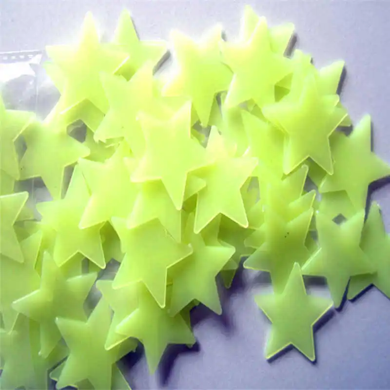 100PC Kids Bedroom Fluorescent Glow In The Dark Stars Wall Stickers wall stickers bedroom stars #2o16 (1)