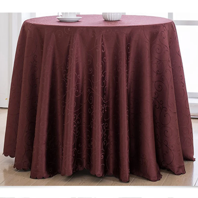  Jacquard Printed Floral Tablecloth Round Table Cloth Restaurant Hotel Table Cover Event Banquet Tab