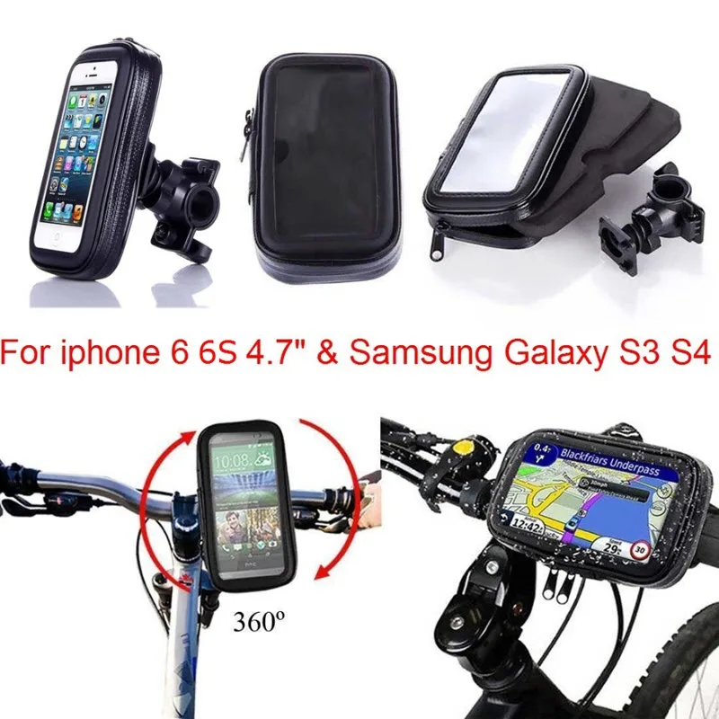 Универсальный Авто Водонепроницаемый мотоцикл велосипед Крепление Сумка-держатель для телефона чехол сидения для iPhone 6, 6 S, 7, 8, samsung Galaxy S3 S4
