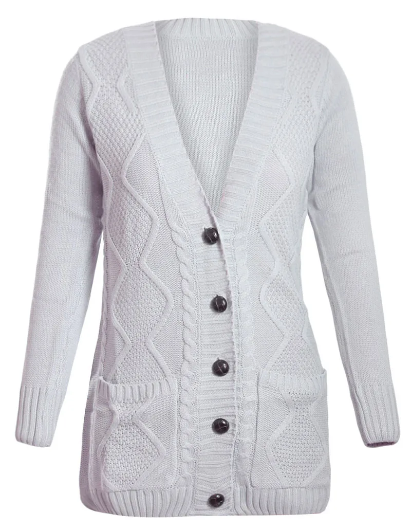 Gray-Front-Pocket-and-Buttons-Closure-Cardigan-LC27837-11-6
