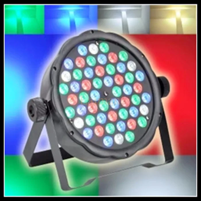

EU/US Plug 54 RGBW LED Par Light 8CH LED Par 64 DMX Stage Lighting DISCO Lighting for Party Show