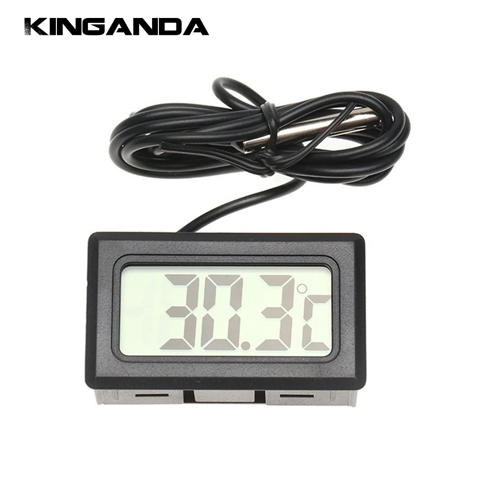 

Digital LCD Display Electronic Thermometer Indoor Temperature Meter Gauge Temp Tester Sensor for Refrigerator Fridge Freezer ice