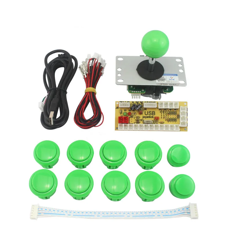 

Zero Delay Arcade Mame Kit Set Parts Push Buttons + Joysticks + USB Encoders