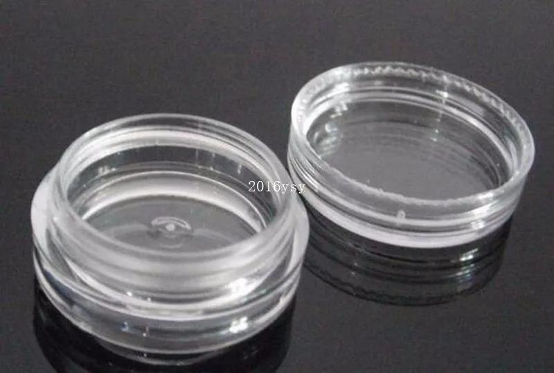 Recipiente de pó ml de Creme de Plástico Jar para o Creme Lote Claro 3g 3 Cosmético Solto 1000 Pçs - 4 de creme de plástico jar para o