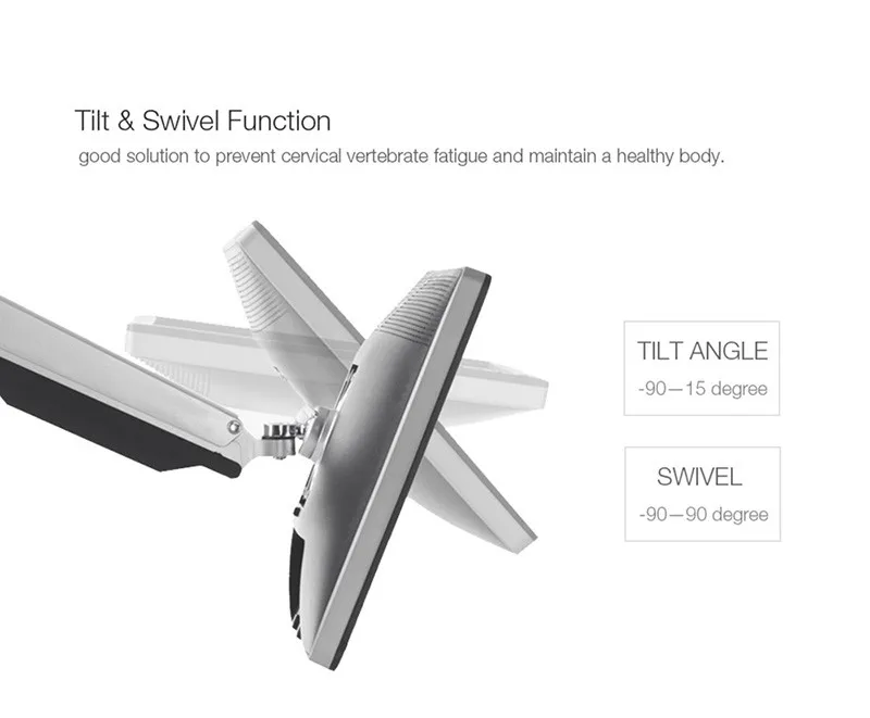 Шесть ЖК-мониторов s держатель вращающийся экран настольное крепление монитор руки подходит для 1"~ 24" Максимальная поддержка 7 кг на руку
