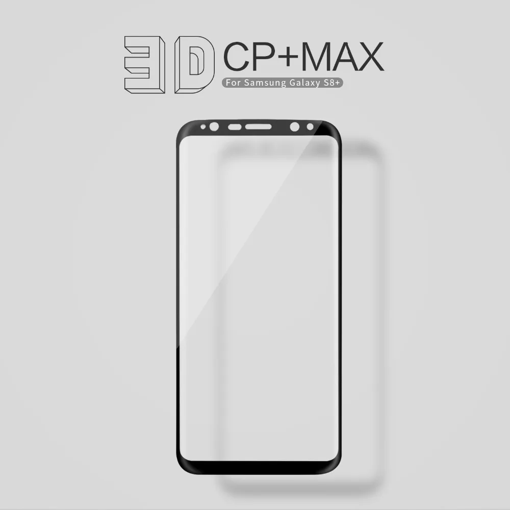 Nillkin 3d湾曲縁フルカバレッジ防爆強化ガラスフィルム三星銀河s8 s8プラススクリーンプロテクターフィルム