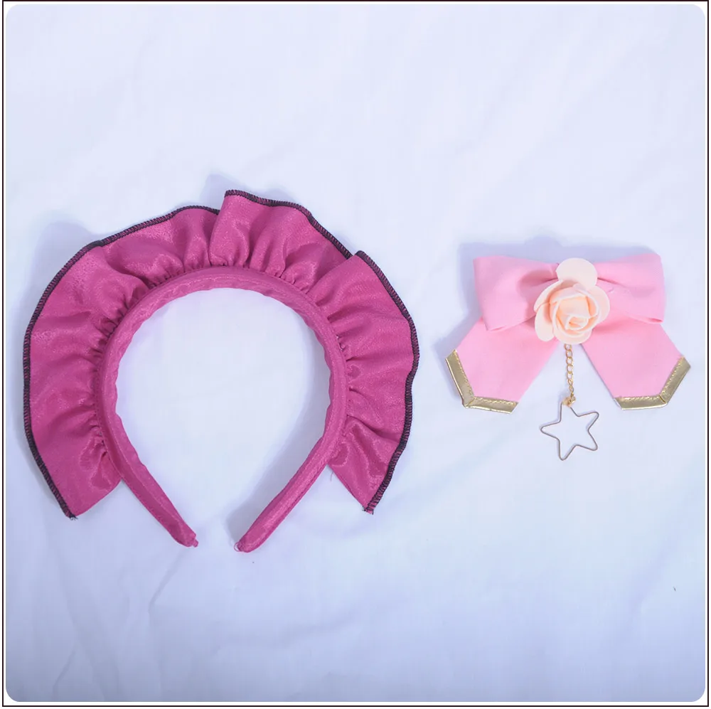 x_05 Love Live! Cos Valentine's Day unwaking Yazawa Nico Cosplay Costume Custom Maid Uniform Skirt Dress Hairband Hairpin Wig Pigtail (2)