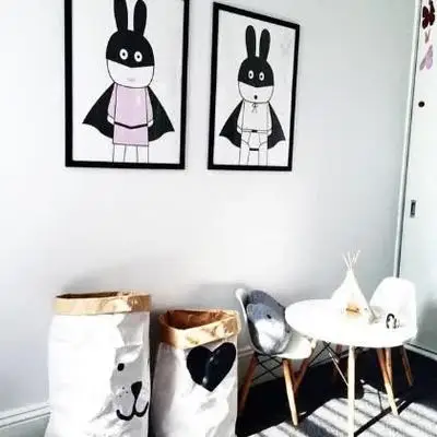 Modern decorative pictures poster art for kids room baby painting black and white batman bunny posters and prints no frame in painting calligraphy from Modern decorative pictures poster art for kids room baby painting black and white batman bunny posters and prints no frame in painting calligraphy from