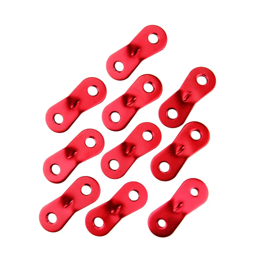 10Pcs Red Lock Rope Fasteners Camping Tent Lock Rope Fastener Guy Line Tensioner Lock Tents Accessories