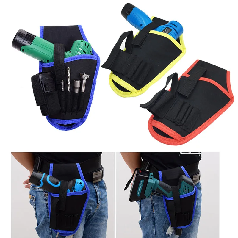 Electrical 12V/18V Power Drill Bag Hand Drilling Tool Bag Waist Storage