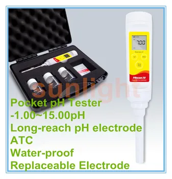 

High Accuracy Beverage and Juice pH Meter with Long Probe and Calibration Solution
