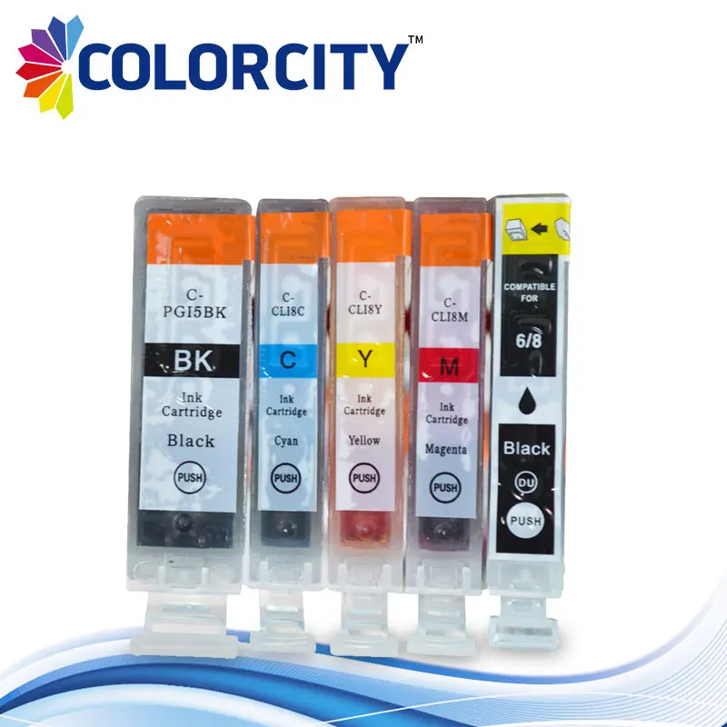 5 шт. PGI CLI 8 Картридж для canon PIXMA iP4200 iP4300 iP4500 iP5200 MP500 MP530 MP600 MP800 MX850|Чернильные