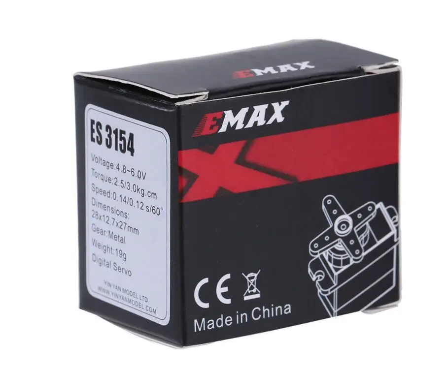 EMAX ES3054 обновленная версия ES3154 17 г 20 3 кг металлический цифровой сервопривод для