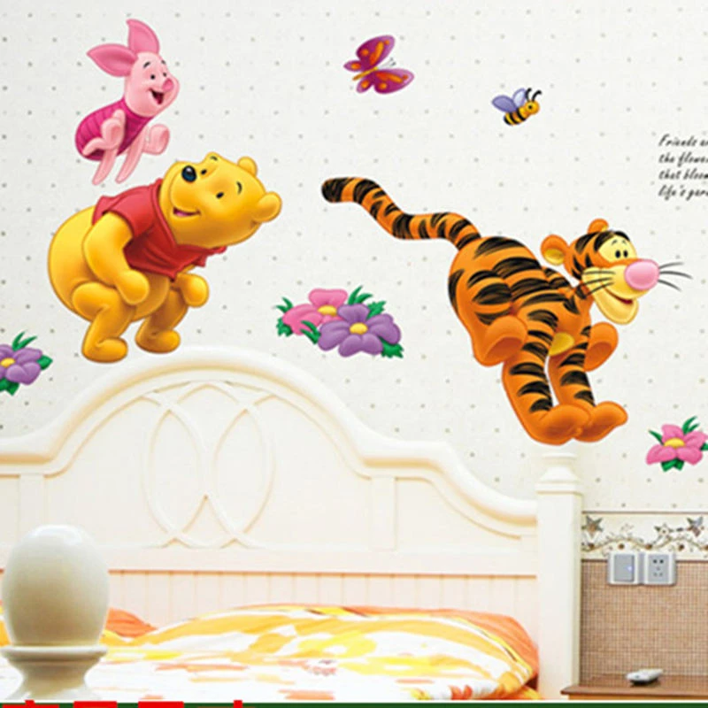 Cartoon Winnie Pooh Baum Wandaufkleber Fur Kinderzimmer Jungen Madchen Wohnkultur Wandtattoos Kindergarten Dekoration Wall Poster Geschenk Sticker For Kids Room Tree Wall Stickerwall Stickers For Kids Aliexpress