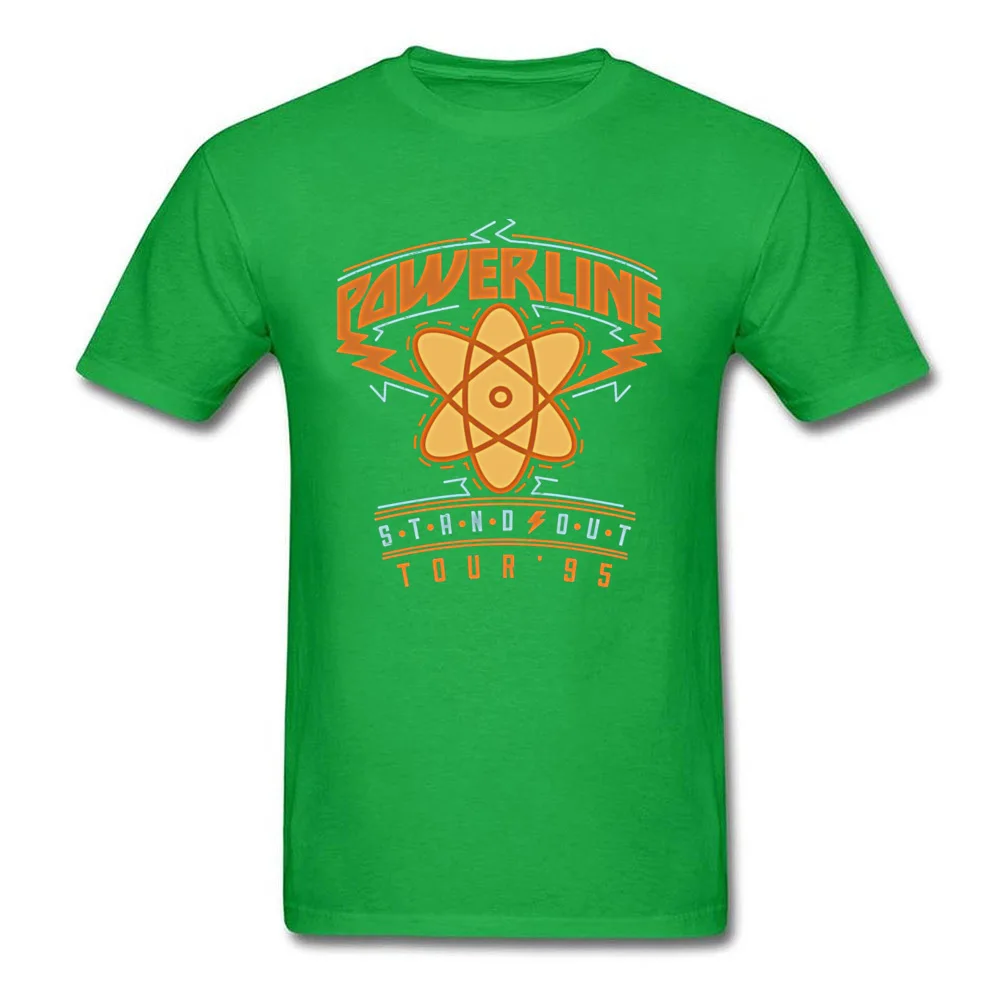 powerline 16340 Slim Fit Casual Tees O-Neck Lovers Day Cotton Short Sleeve T Shirt for Adult Funny T Shirts Drop Shipping powerline 16340 green