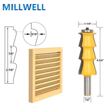 1PCS-1/2 дюйма, хвостовая фреза с 12,7 мм* 31,75 мм деревообрабатывающие фрезы, карбида вольфрама с покрытием Алюминий нитрид титан, станок для фрезерования древесины, окна