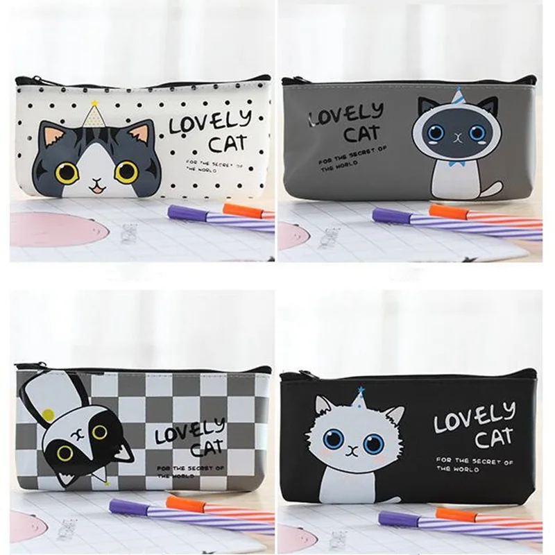Cute Cat Large Capacity Cosmetic Bag Women Makeup Multifunction Toiletry Bag Portable Make Up Beauty Organizer Case Cute Cat Large Capacity Cosmetic Bag Women Makeup Multifunction Toiletry Bag Portable Make Up Beauty Organizer Case