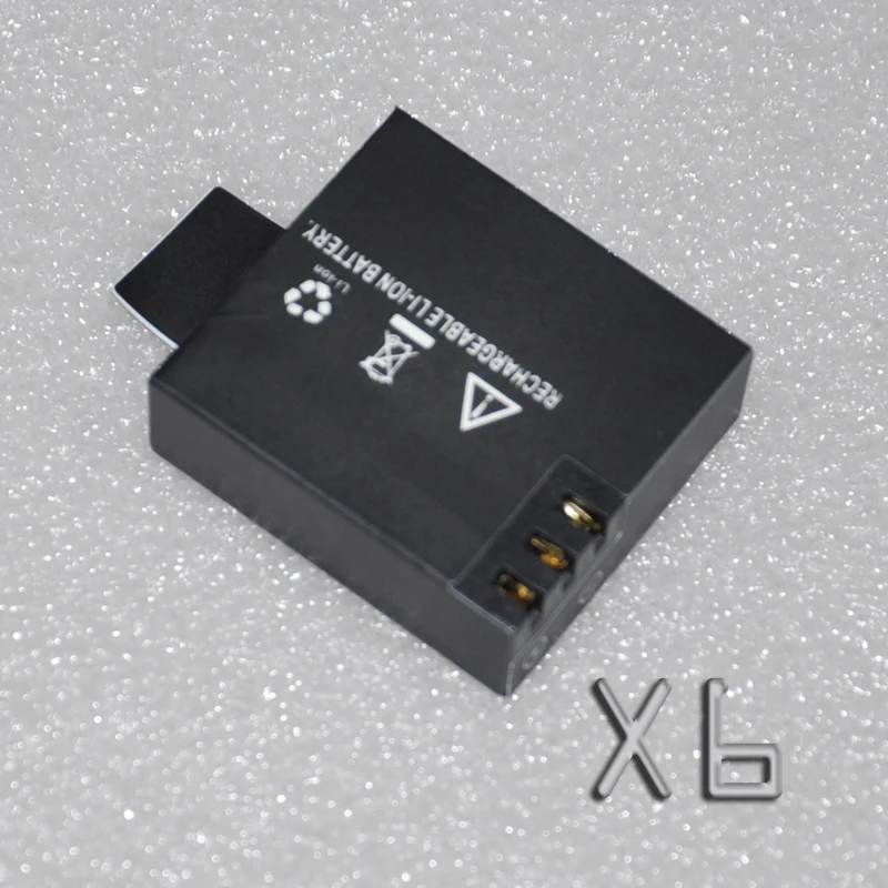 6pcs 3.7V 900mah li ion battery rechargeable lithium cell 900mah