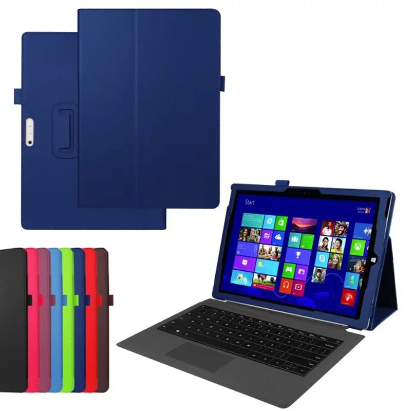 Новый роскошный 2 складной держатель для Folio Stand откидной кожаный чехол защитный