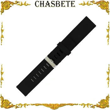 

18mm Silicone Rubber Watch Band for Asus Zenwatch 2 Women WI502Q Quick Release Resin Strap Wrist Loop Belt Bracelet Black + Pin