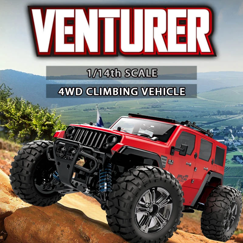 

1:14 4WD RC Cars 25KM/H 4x4 BG1521 High Speed Model SUV Full-Proportional Toys 2.4GHz 2S Brush 380 Strong Magnet Motor For Gifts