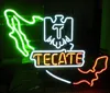 Tecate Mexico Eagle Glass Neon Light Sign Beer Bar