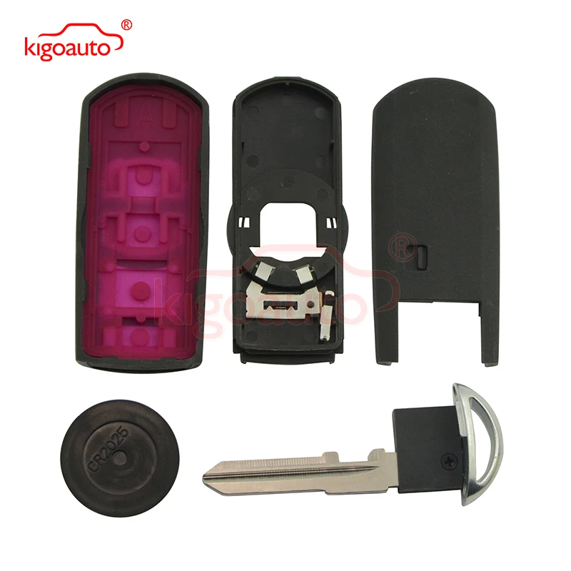 Чехол для смарт ключа WAZSKE13D01 с 4 кнопками Mazda CX 5 2013 2014 kigoauto|buttons buttons|button 4button case |