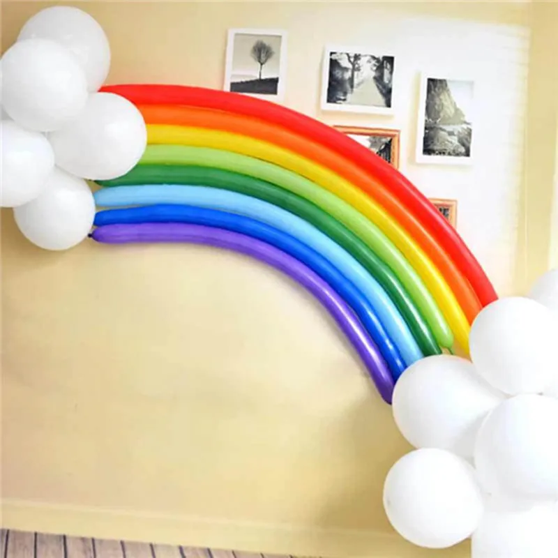 Buy Hot Sale Rainbow Latex Balloon Decoration Wedding