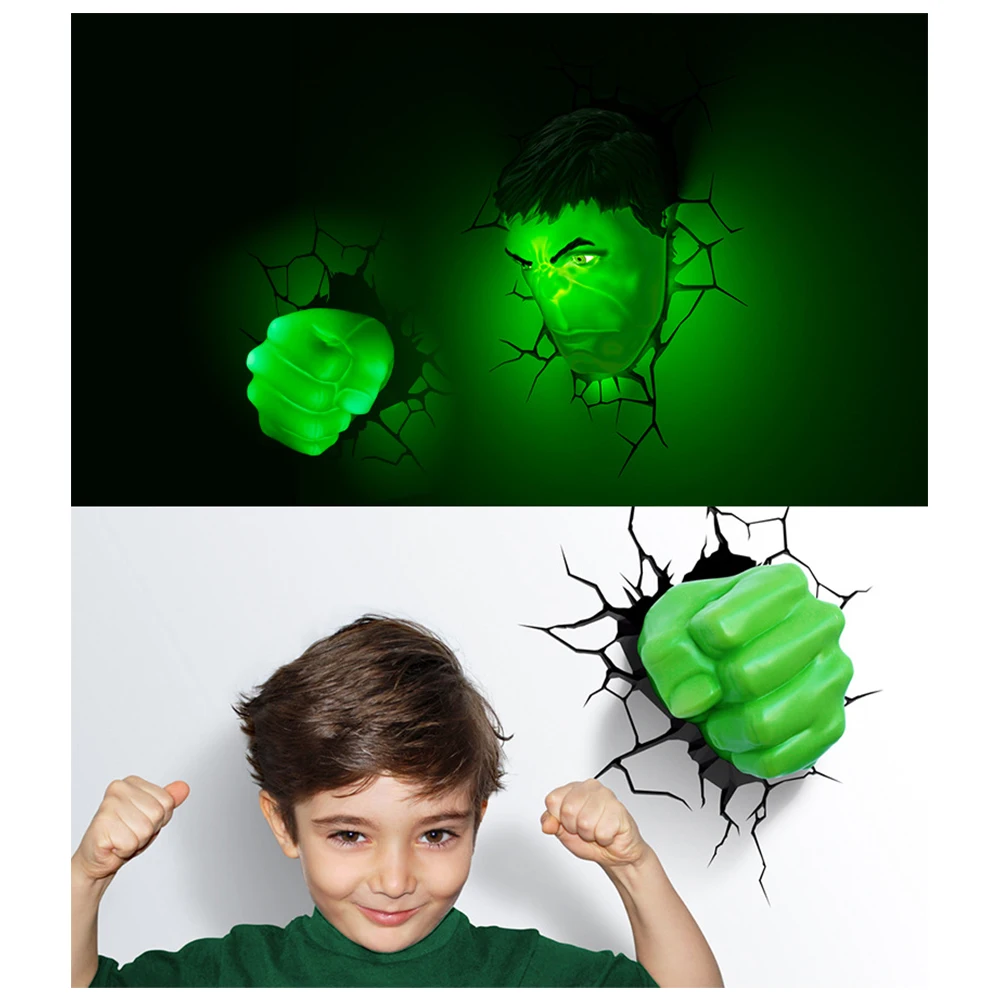 Skup Cartoon Marvel rysunek kinkiet Iron Man Spiderman Hulk kapitan ameryka Hero lampa nocna dla dzieci boże narodzenie urodziny prezenty