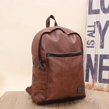 

120517 newhotstacy man fashion leather backpack schoolbag