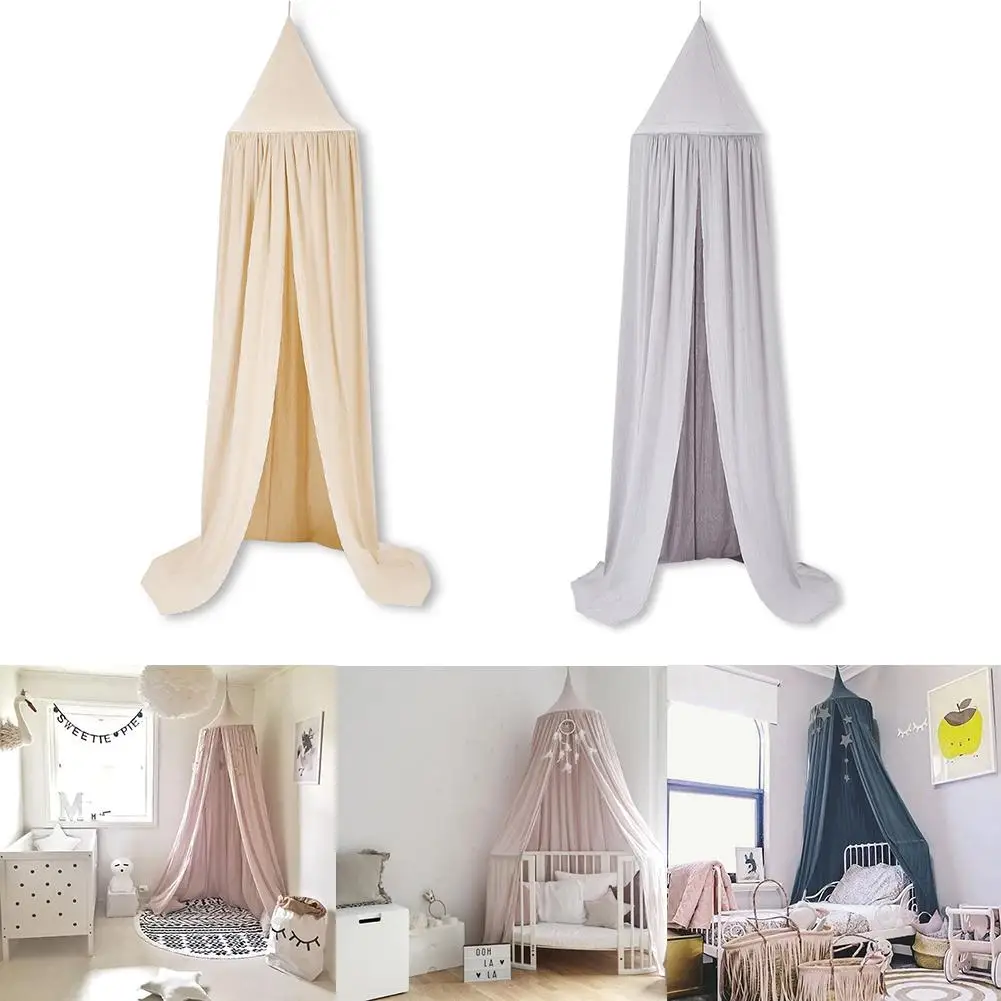 

Baby Room Decor Bed Curtain Round Crib Netting Tent Hung Dome Mosquito Net Hot
