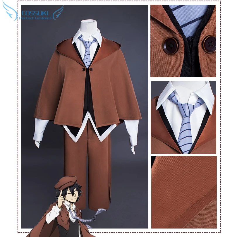 Bungou Bungo Stray Dogs Ranpo Edogawa Costume Cosplay Outfit Suit Uniform Attire Bungou Bungo Stray Dogs Ranpo Edogawa Costume Cosplay Outfit Suit Uniform Attire
