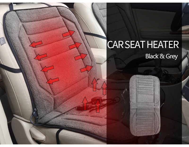 Чехол для автомобильного сиденья, обогреватель, грелки, подушка 12 В, универсальный автомобильный бытовой обогреватель, теплые зимние аксессуары для интерьера, Стайлинг