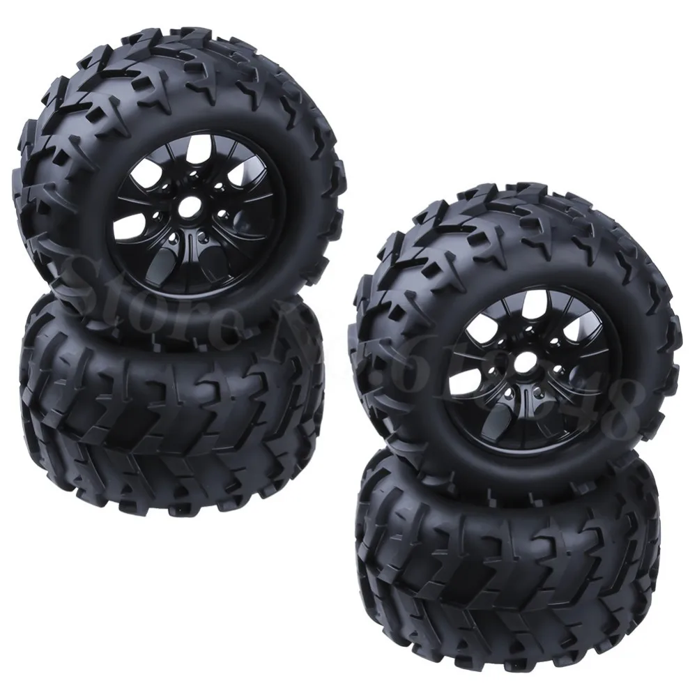 4 шт. резиновые шины 150 мм RC 1/8 Monster Truck Bigfoot и колесные диски 17 Шестигранная втулка