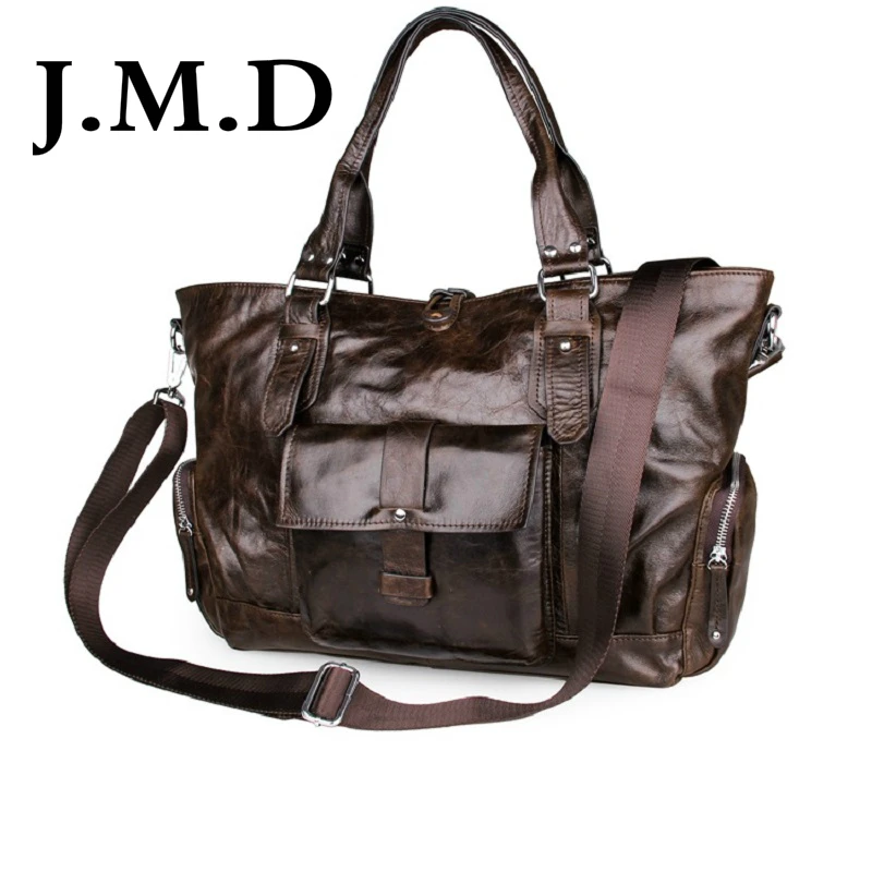 

J.M.D 2017 New High Quality 100% Genuine Leather Shoulder Bag Chocolate Unisex Handbags 7251