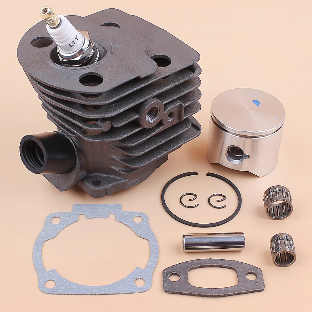 45mm Cylinder Head Piston Bearing Intake Manifold Gasket Kit For Husqvarna 55 51 50 Chainsaw Engine Motor Parts Nikasil Plate 3