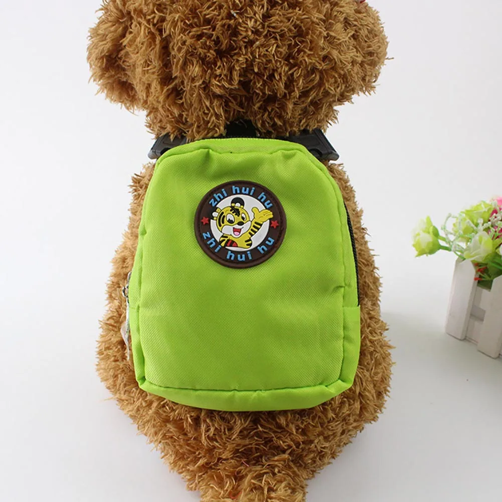 Dog Backpack Harness Leash Mini Bag Dog Harness Puppy Collar Chest