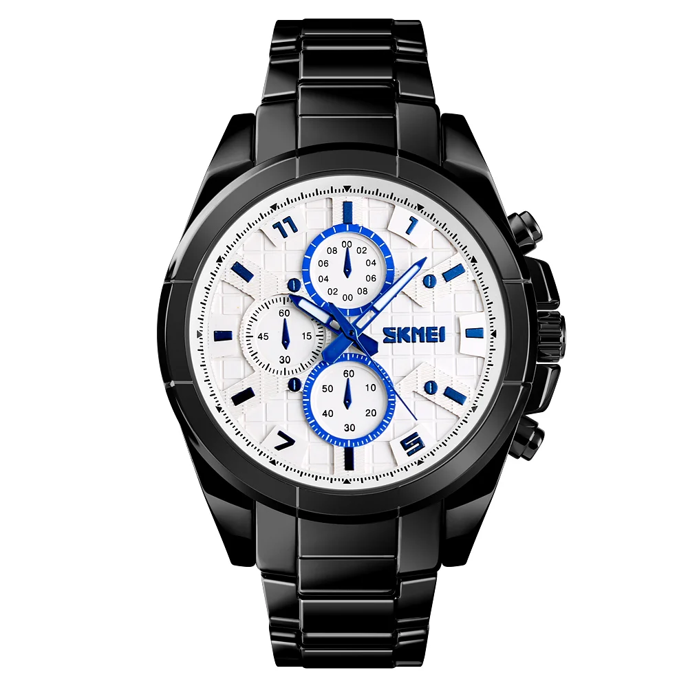 

SKMEI Luxury Brand Men Business Watch Quartz Clock Men Waterproof Wrist Watch Male Military Steel Watches Relogio Masculino 2018